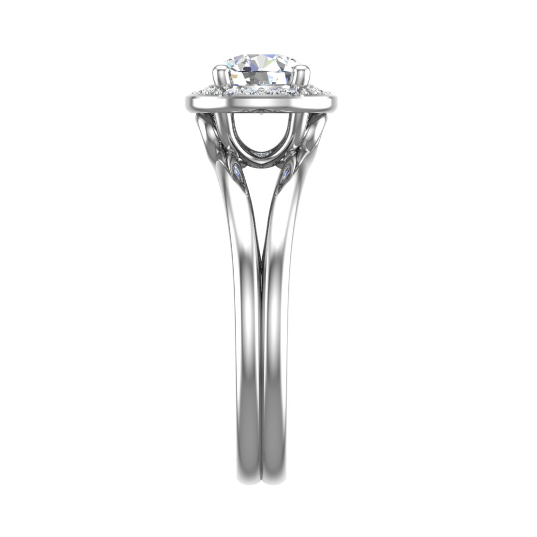 Korman Signature Miriam Halo Engagement Ring Setting